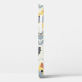 -Franse bulldog en Scandinavische bloem Case-Mate iPhone Case (Achterkant / Links)