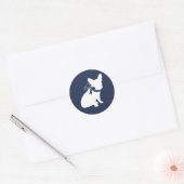 Franse Bulldog Envelope Seal Sticker (Envelop)