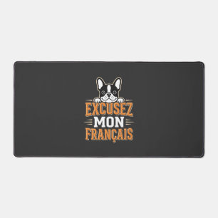 Franse Bulldog Excusez Mon Franais Design Bureaumat