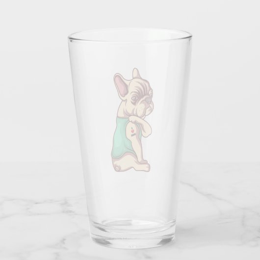 Franse Bulldog Face Tumbler | Mok Giften (Achterkant)