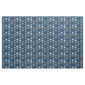 Franse Bulldog Faces Navy Blue Stof (Fat Quarter)