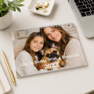 Franse bulldog familie foto frenchie 2027 kalender