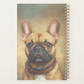 Franse Bulldog Fawn Frenchie Portret gepersonalise Planner (Achterkant)