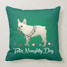 Franse Bulldog Feliz Naughty Dog Kerstmis