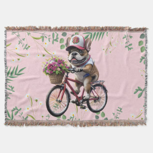 Franse Bulldog fiets French Bulldog Deken
