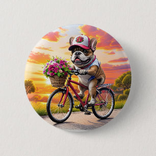 Franse Bulldog fiets French Bulldog Ronde Button 5,7 Cm