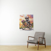Franse Bulldog fiets French Bulldog Wandkleed (In situ)