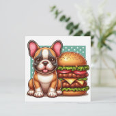 Franse Bulldog Flat Kaart (Staand voorkant)