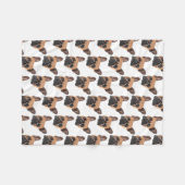 Franse Bulldog Fleece Blanket Deken (Voorkant (Horizontaal))