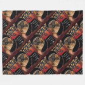 FRANSE BULLDOG      FLEECE DEKEN (Voorkant (Horizontaal))