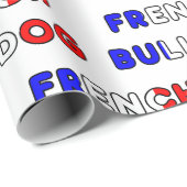 Franse bulldog flg in naam cadeaupapier (Rol Hoek)