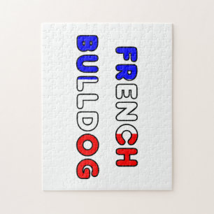 Franse bulldog flg in naam legpuzzel