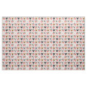 Franse Bulldog Florals Stof (Fat Quarter)