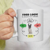 Franse Bulldog Food Logic gepersonaliseerde stroom Koffiemok