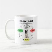 Franse Bulldog Food Logic gepersonaliseerde stroom Koffiemok (Links)