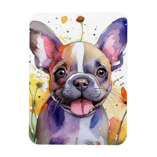 Franse Bulldog-fotomagneet Magneet (Verticaal)