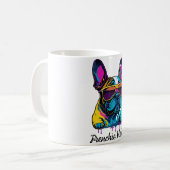 Franse Bulldog franchie hond mam Moederdag cadeau Koffiemok (Voorkant links)