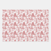 FRANSE BULLDOG franchie rood toilet Inpakpapier Vel (Voorkant)