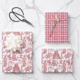 FRANSE BULLDOG franchie rood toilet Inpakpapier Vel