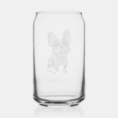Franse Bulldog Franse Moeder  Blikvorm Glas (Achterkant)