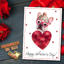 Franse Bulldog Franse Valentijnsdag Cadeau Hond Feestdagenkaart