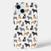 Franse Bulldog Fransen - Kies uw kleur Case-Mate iPhone Case (Achterkant)