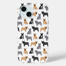 Franse Bulldog Fransen - Kies uw kleur iPhone 15 Case