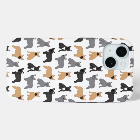 Franse Bulldog Fransen - Kies uw kleur Case-Mate iPhone Case (Achterkant (horizontaal))