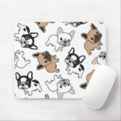 Franse Bulldog, Frenchie Accessoires Muismat (Met muis)