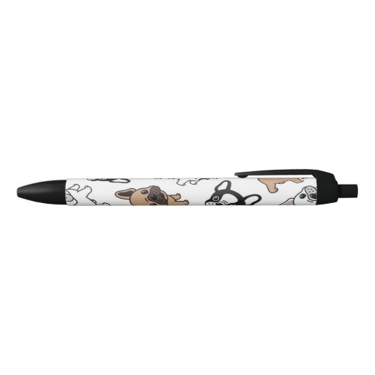 Franse Bulldog, Frenchie Accessoires Zwarte Inkt Pen (Bovenkant)