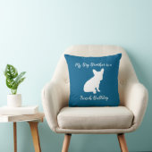 Franse Bulldog Frenchie Baby shower Kussen (Stoel)