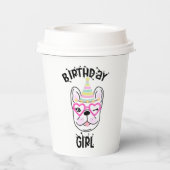 Franse Bulldog Frenchie Birthday Party Papieren Bekers (Achterkant)
