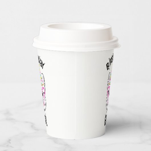 Franse Bulldog Frenchie Birthday Party Papieren Bekers (Rechts)