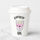 Franse Bulldog Frenchie Birthday Party Papieren Bekers (Voorkant)