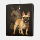Franse Bulldog - Frenchie - Brown Play Keramisch Ornament (Links)