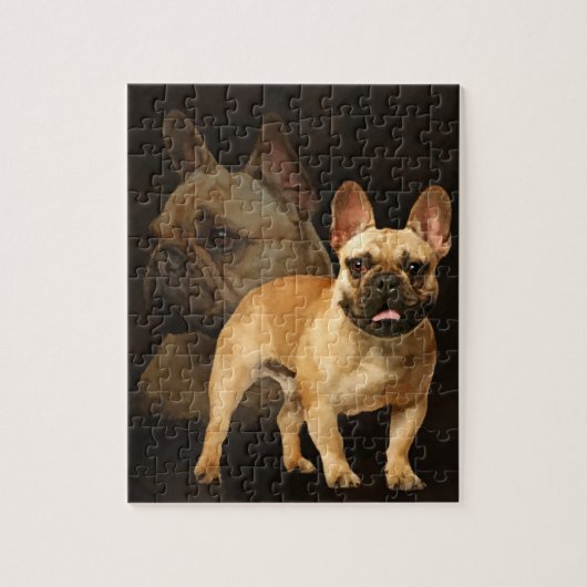 Franse Bulldog - Frenchie - Brown Play Legpuzzel (Verticaal)