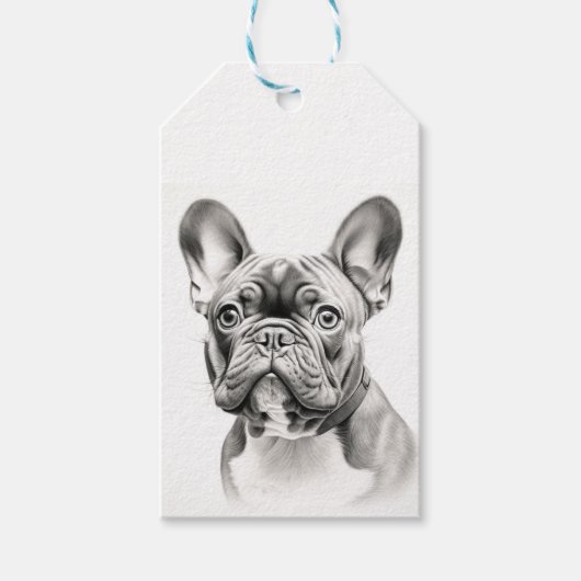  Franse Bulldog "Frenchie" Cadeaulabel (Voorkant)