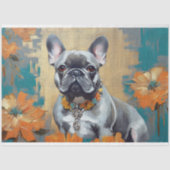 Franse Bulldog Frenchie  Decoupage Tissuepapier (Voorkant)