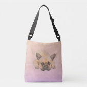 Franse Bulldog - Frenchie Dog Crossbody Tas (Voorkant)