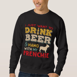Franse Bulldog Frenchie Dog Dad Beer Lover Trui