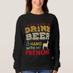 Franse Bulldog Frenchie Dog Dad Beer Lover Trui