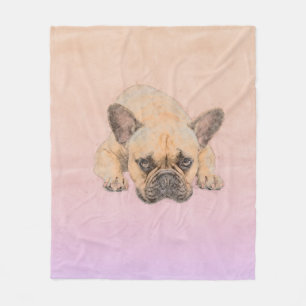 Franse Bulldog - Frenchie Dog Fleece Deken