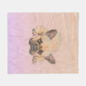 Franse Bulldog - Frenchie Dog Fleece Deken (Voorkant (Horizontaal))