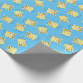 Franse Bulldog Frenchie Dog Funny Cadeaupapier (Hoek)