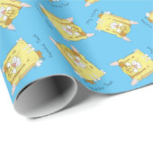 Franse Bulldog Frenchie Dog Funny Cadeaupapier (Rol Hoek)