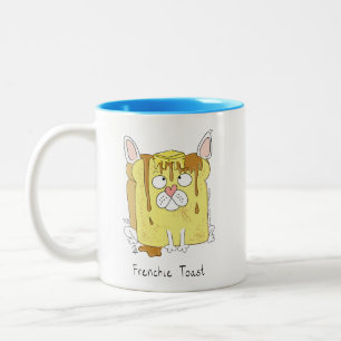 Franse Bulldog Frenchie Dog Funny Tweekleurige Koffiemok