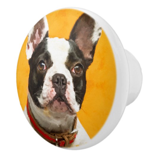 Franse Bulldog - Frenchie Dog Keramische Knop (Rechts)