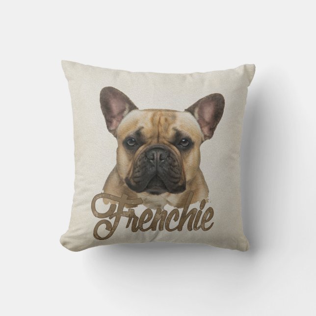 Franse Bulldog - Frenchie Dog Kussen (Voorkant)