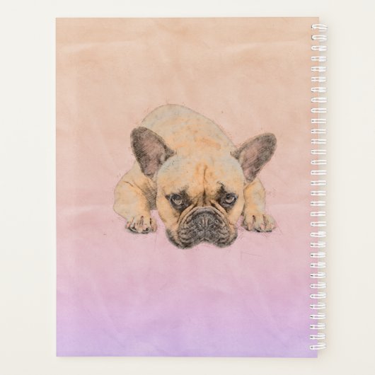 Franse Bulldog - Frenchie Dog Planner (Achterkant)