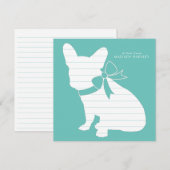 Franse Bulldog Frenchie Dog Puppy Frenchy Bedankkaart (Voorkant / Achterkant)